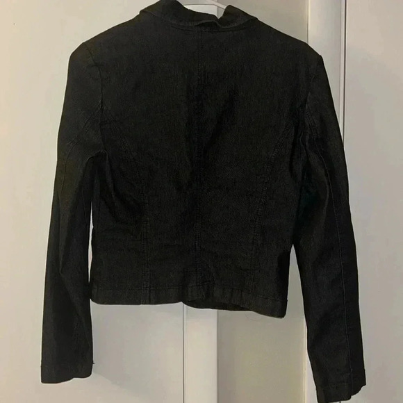 Y2K Bisou Bisou dark jean blazer size 8 - Picture 6 of 8